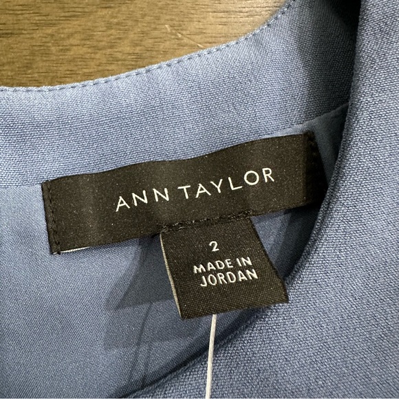NWT Ann Taylor Classic Blue Suiting Collection Dress Size 2 - Picture 6 of 12
